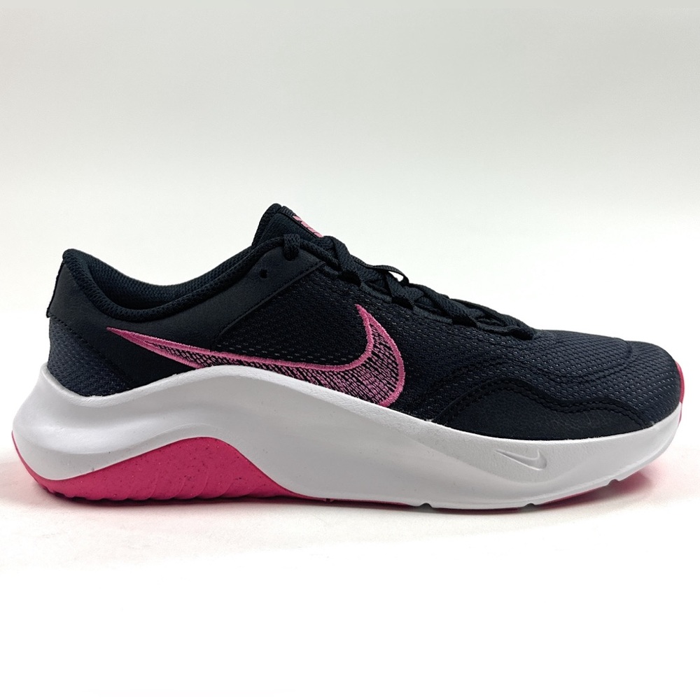 Nike Legend Essential 3 Black Pink Womens Athletic Shoes Sneakers Low DM1119-002